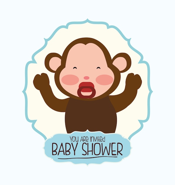 Tarjeta de invitación para baby shower
