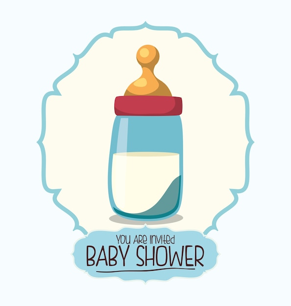 Tarjeta de invitación para baby shower