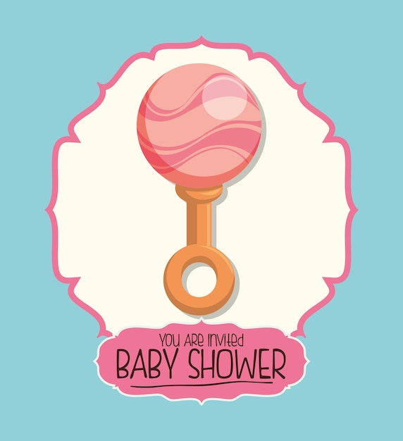 Tarjeta de invitación para baby shower