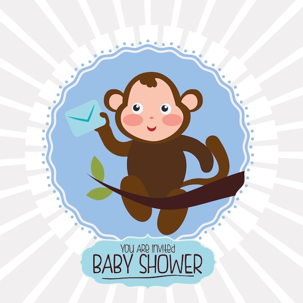 Tarjeta de invitación para baby shower