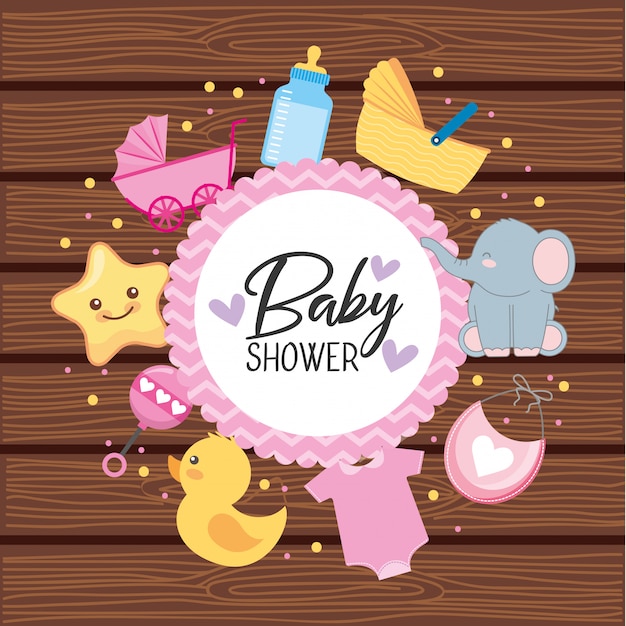 Tarjeta de invitación para baby shower