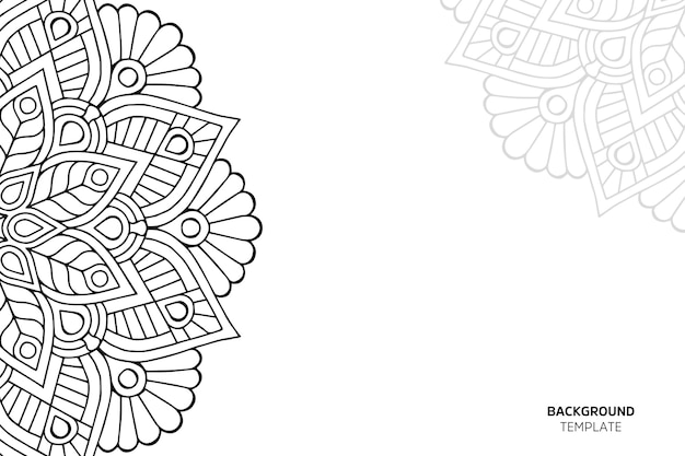 Tarjeta de invitación con backgraund de adornos florales