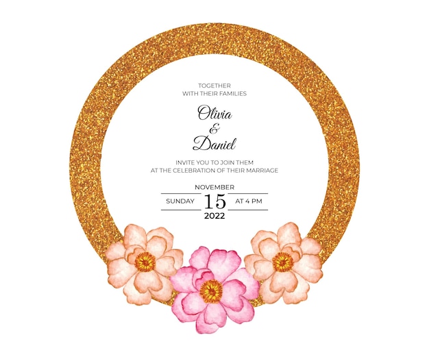 Tarjeta de invitación de boda especial de San Valentín
