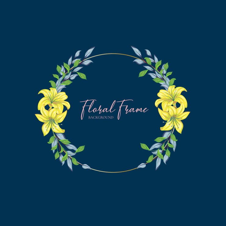 tarjeta de invitación de boda marco floral