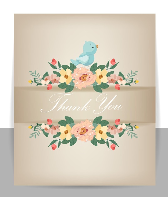 Vector tarjeta de invitación con fondo de acuarela. dibujo floral floreciente hermoso de la mano invitación de boda.