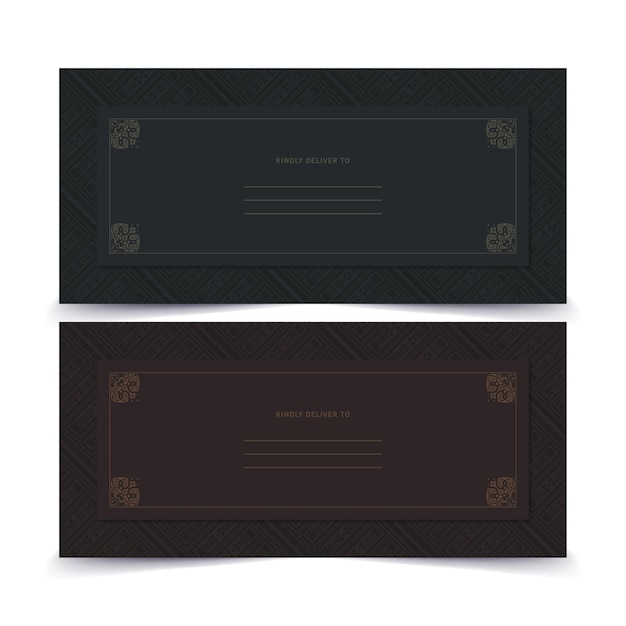 Tarjeta de invitación con logotipo ornamental