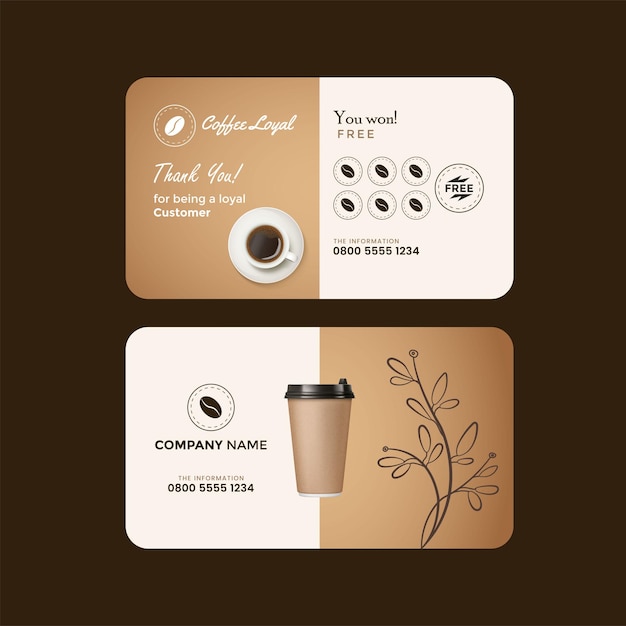 tarjeta de lealtad para el cliente