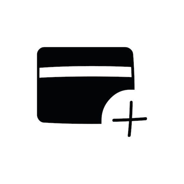 Tarjeta más icono de línea delgada moderna icono simple icono lineal