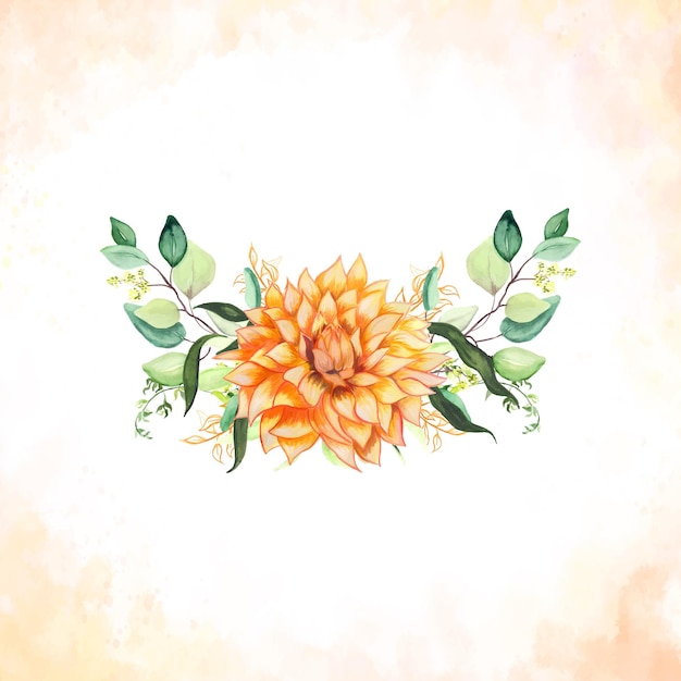 Tarjeta multipropósito de fondo de invitación de boda colorido blanco naranja verde Vector libre