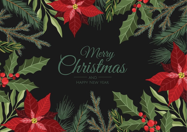 Tarjeta de Navidad. Ideal para tarjetas de Año Nuevo, pancartas, encabezados, carteles de fiestas.