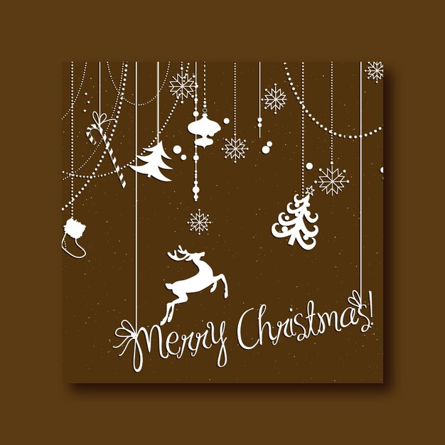 Tarjeta de Navidad para Instagram y publicación en redes sociales