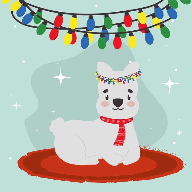 Tarjeta de Navidad para perros