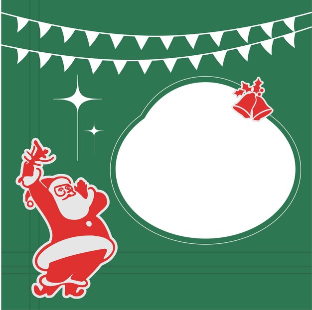 Tarjeta de Navidad retro 3