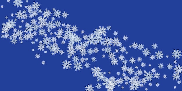 Tarjeta de Navidad sobre fondo azul Ilustración vectorial