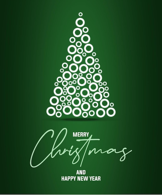 Tarjeta de Navidad vectorial 14