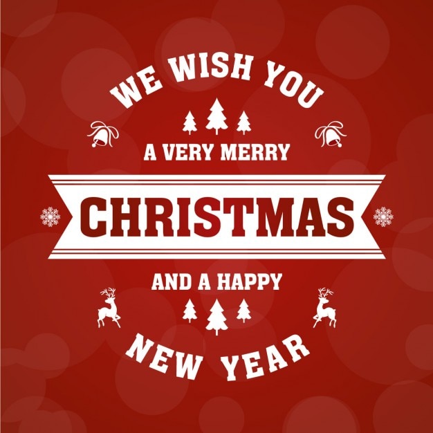 Tarjeta de Navidad vintage gratis