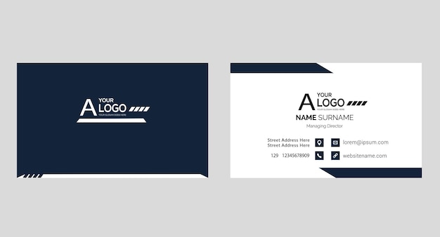 tarjeta de nombre busines elegante simple