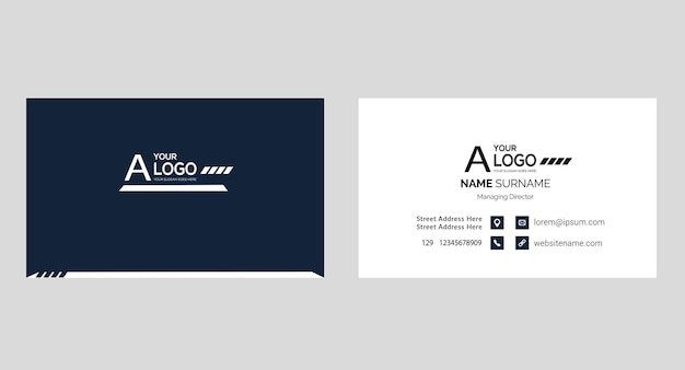tarjeta de nombre busines elegante simple