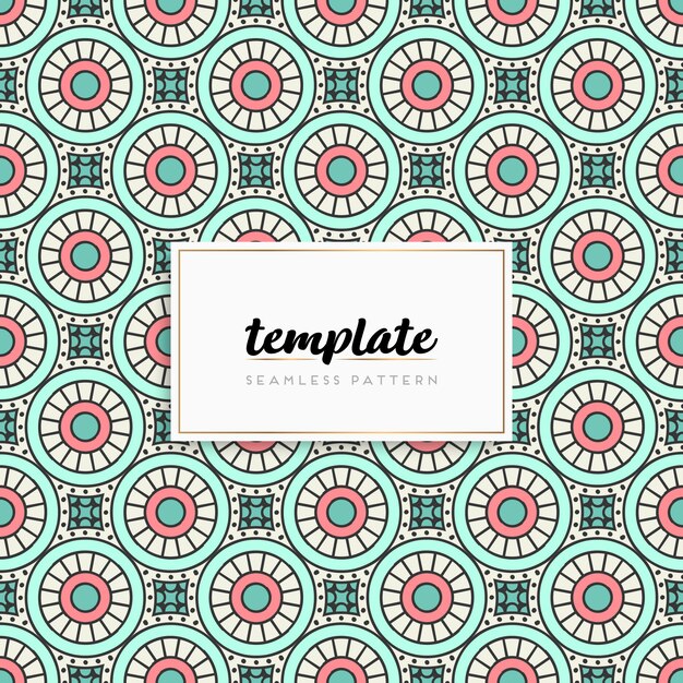 Tarjeta o invitación con patrón mandala