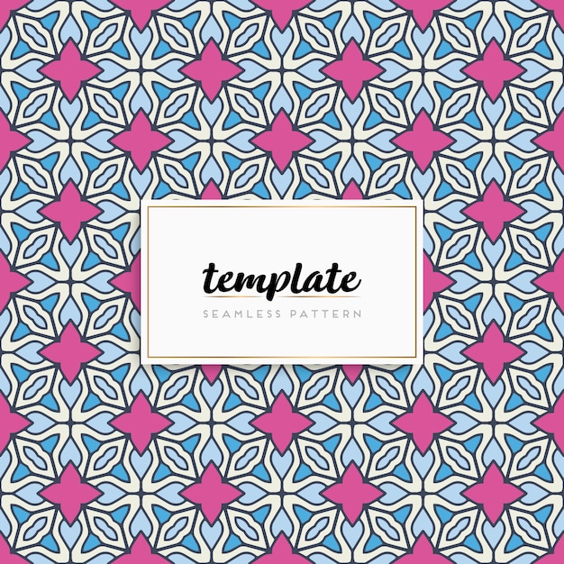 Tarjeta o invitación con patrón mandala