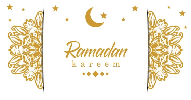 Una tarjeta con las palabras ramadan kareem