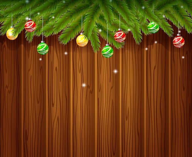 Tarjeta de papel de boceto vectorial de arco dibujado a mano de Navidad para diseño de Navidad con bolas