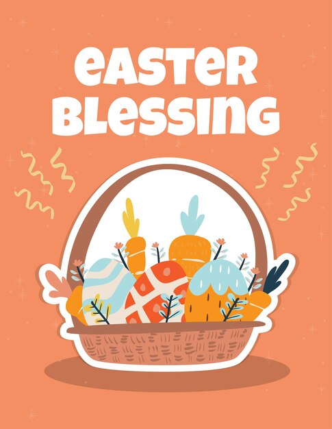 TARJETA DE PASCUA BENDICIÓN DE PASCUA