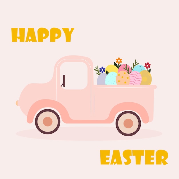 Vector tarjeta de pascua