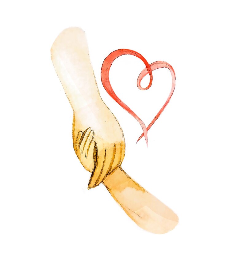 Vector una tarjeta postal de acuarela para el día de la madre un símbolo de amor y cuidado