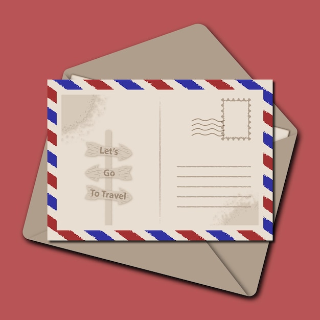 Tarjeta postal de viaje