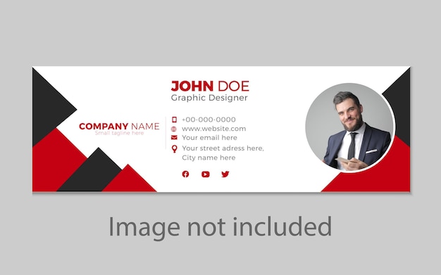 Tarjeta de presentación para una empresa llamada diseñador gráfico john roe