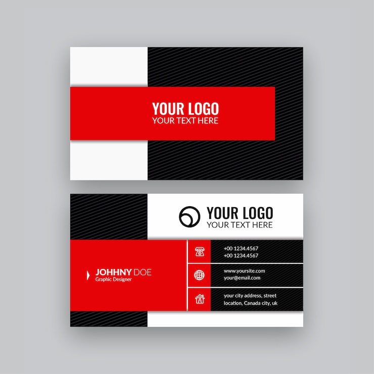 Vector tarjeta profesional moderna