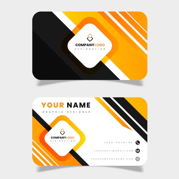 Vector tarjeta profesional