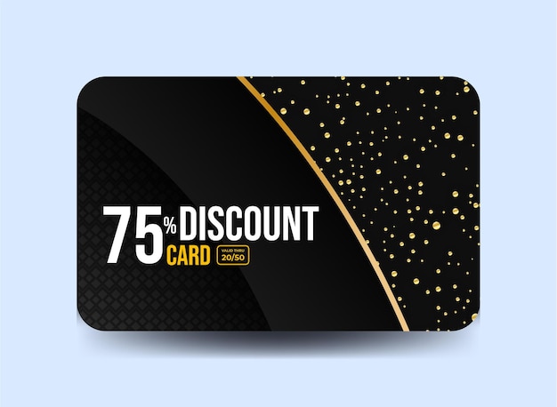 Tarjeta de regalo con descuento de 75