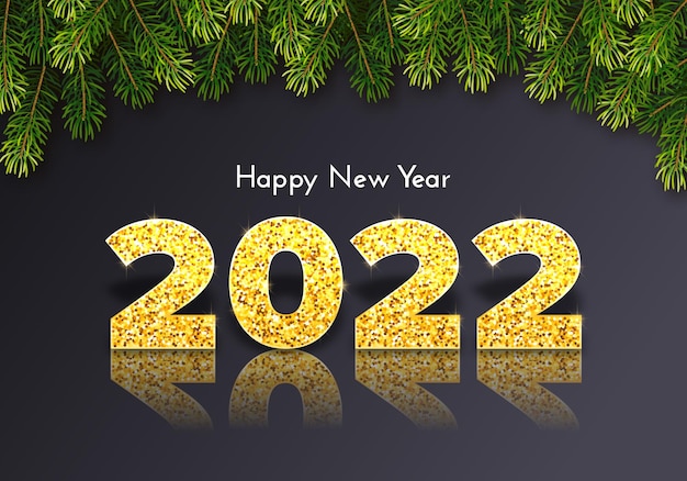 Tarjeta regalo navideña Feliz año nuevo 2022.