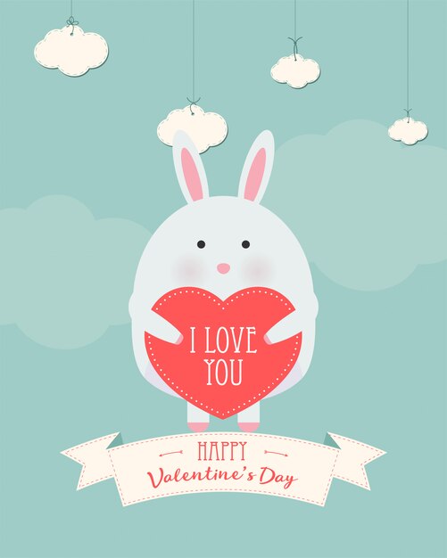 Tarjeta de regalo romántico de San Valentín