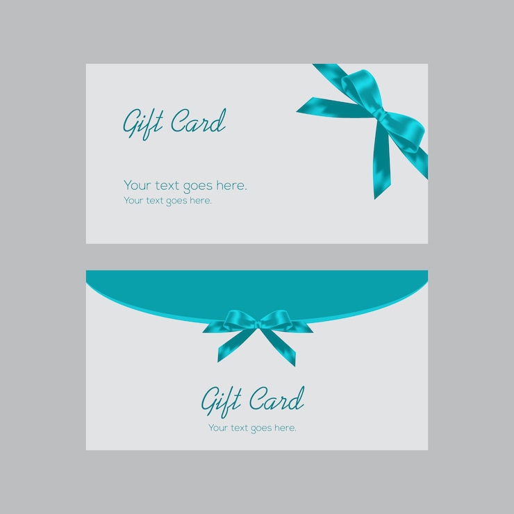 Vector tarjeta de regalo