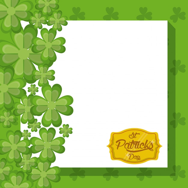 Vector tarjeta de saint patrick days