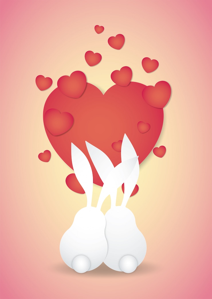 Vector tarjeta de san valentín.
