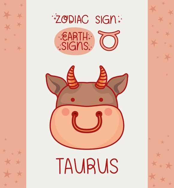 Tarjeta de signo de tauro