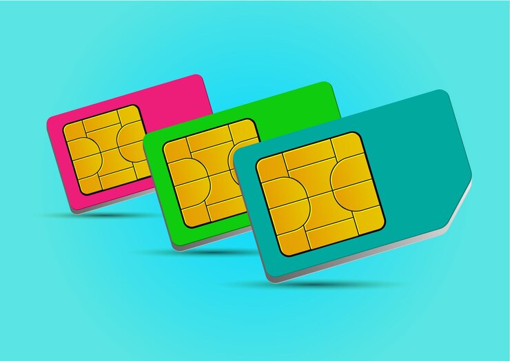 Vector tarjeta sim vectorial para celular