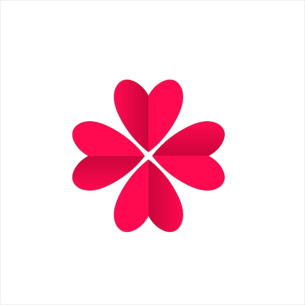 Tarjeta simple y limpia con diseño de saludo de fiesta de San Valentín de corazones.