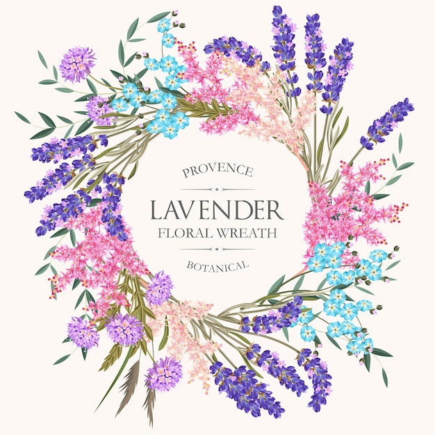 Tarjeta de vector con flores