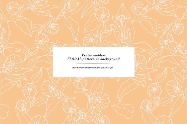 Tarjeta vintage con flores de bergamia cítrica Corona floral Marco floral para floristería con diseños de etiquetas Tarjeta de felicitación floral de verano Fondo floral para envases de cosméticos