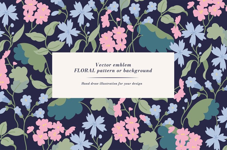 Tarjeta vintage con flores de flor Guirnalda floral Marco de flores para floristería con diseños de etiquetas Fondo de flores para envases de cosméticos