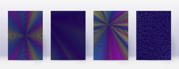 Tarjeta de visita de arte Folleto moderno de líneas abstractas