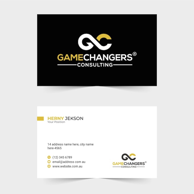 La tarjeta de visita de la consultoría de GameChangers