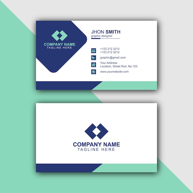 tarjeta de visita corporativa minimalista