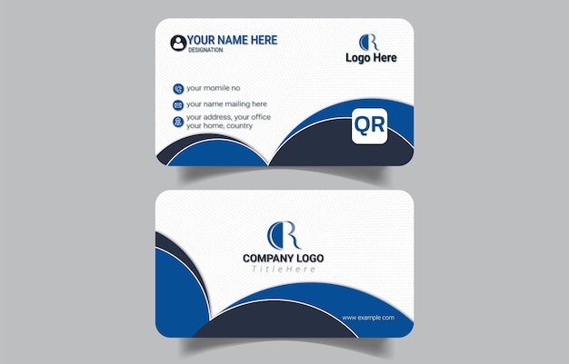 Tarjeta de visita corporativa personalizable