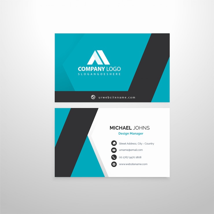 Vector tarjeta de visita corporativa